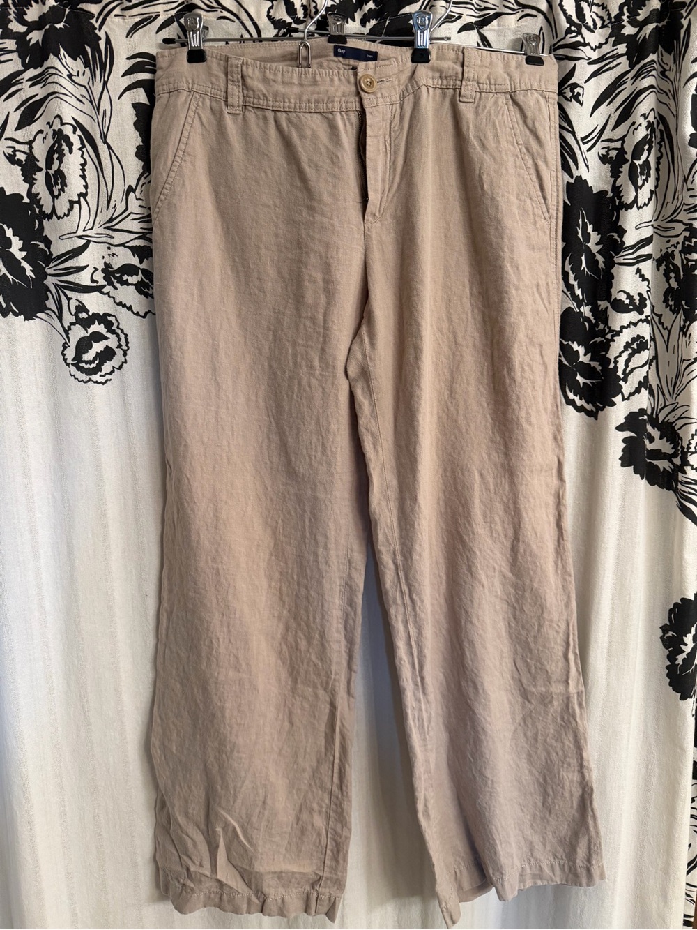 Gap Linen Pants – Size 12 – Natural Beige/Taupe
